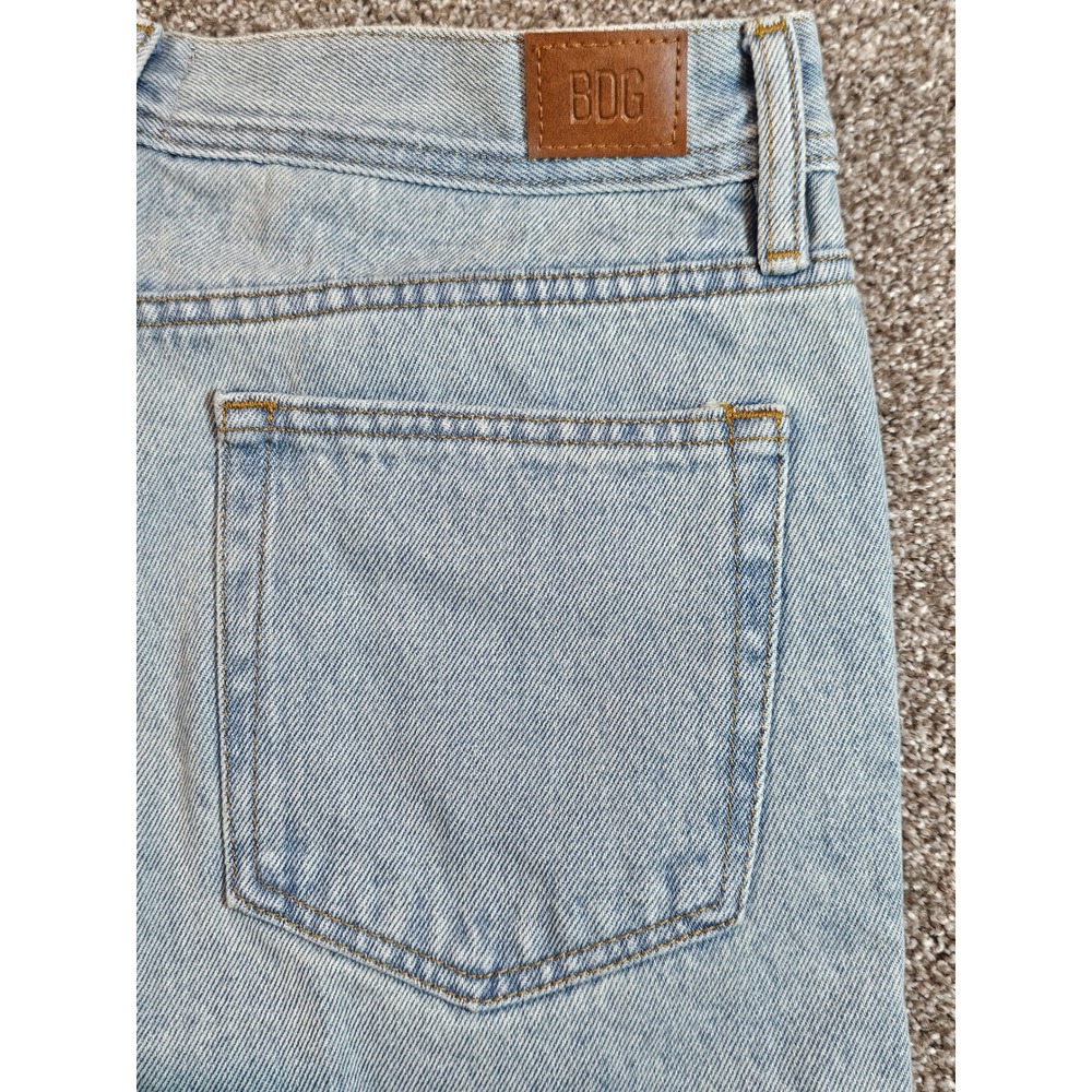 BDG Urban Outfitters Mens Light Wash Straight Leg Denim Jeans Light Blue